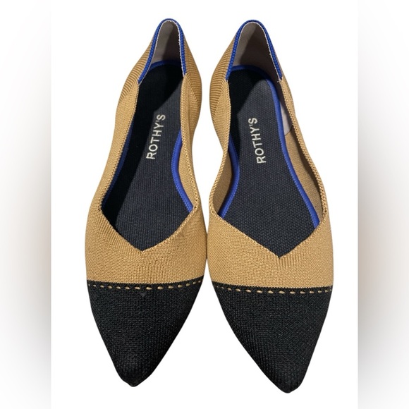 Rothy's Shoes - Rothy's Women's Tan and Black Flats